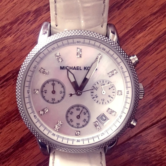 Michael Kors Accessories - Michael Kors Chronograph Mother of Pearl Watch